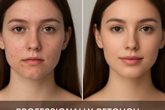 professionally retouch and enhance your face in photoshop