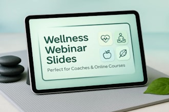 create health webinar slides to promote your wellness brand
