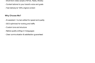 create, SEO articles, product descriptions, video scripts