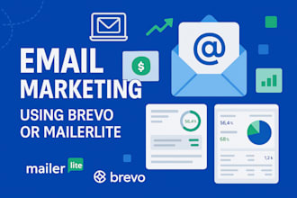 setup brevo email marketing, mailerlite email template, email flow, landing page