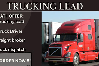 provide fmcsa truck dispatch truck driver lead freight broker from database