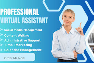 be your long term executive virtual assistant social media calendar manager