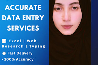 do accurate excel data entry, cleaning, and spreadsheet formatting