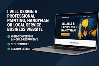 design handyman website, painting and handyman leads, social media ads
