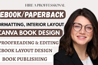 edit, proofread, book formatting, canva book design, amazon kdp book publishing