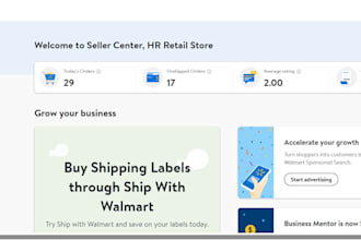 help you set up and manage walmart seller account for fbm and wfs