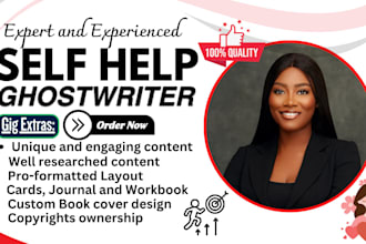 be ghostwriter on self help, medical, ai, anxiety, ptsd, journal and workbook