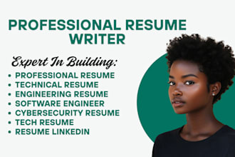 create ats standard resume for IT, cybersecurity, software engineer, tech sales