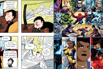write comic book script, marvel comic, scriptwriting, manga