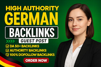 do SEO german backlinks through german guest posts high da link building