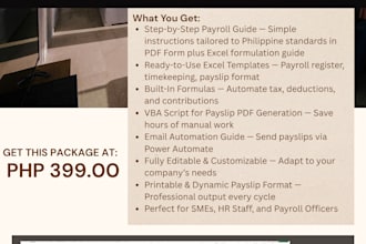 automate payroll excel in philippine standard