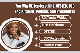 help you win UK tenders, nhs, ofsted, cqc registration, policies and procedures