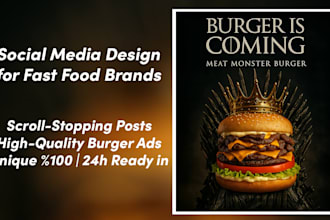 design mouth watering posts for fast food