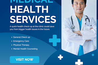 do medical health services flyer design