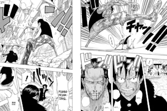 draw manga page manga comic in anime manga style webtoon as a manga artist