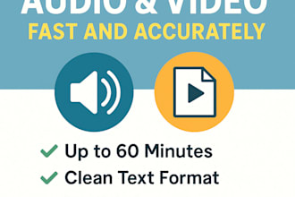 transcribe your audio or video files fast and accurately