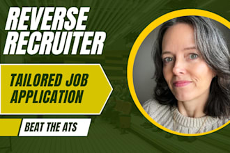 professionally reverse recruit, job hunt, job search application, apply for jobs