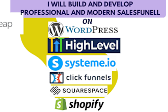 build salesfunnel in wordpress or gohighlevel