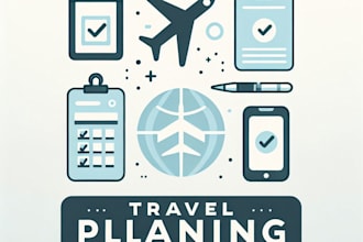 design travel itinerary planners for business, or sports travel