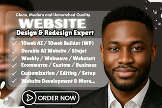 design durable ai website 10web weebly website webwave website sitejet webstart