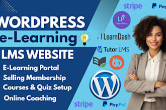 use learndash to build lms wordpress elearning website customize lms wordpress