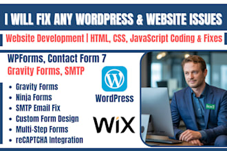 fix, create wordpress contact form 7, wpforms, gravity, ninja forms, SMTP issues