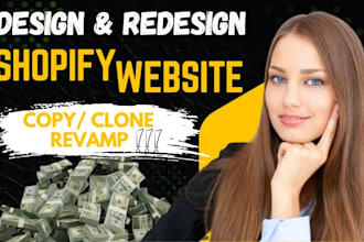 copy, clone, revamp, redesign shopify website, shopify store