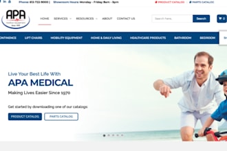 build medical supplies website medical equipment website medical courier website