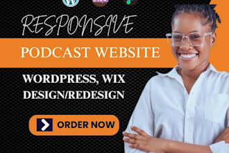 design or redesign any wordpress website or any podcast website