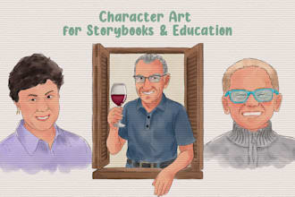 create custom character illustrations for storybooks