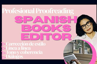 proofread and editor for manuscripts and books in spanish