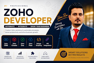 be your zoho developer for CRM, creator and API integrations