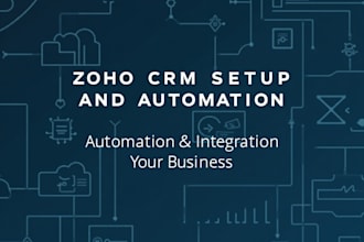 do zoho CRM setup, automation, integration, and deluge scripting
