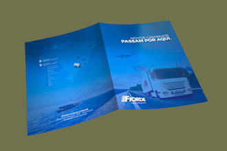 design marketing flyer, trifold digital brochure, real estate or company profile