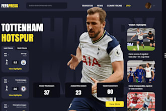 build football website, academy website soccer website, sport website iptv web