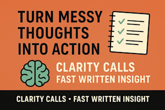 turn your brain dump into clear and actionable ideas, fast