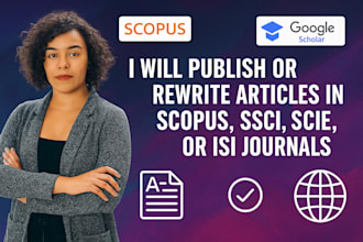 publish or rewrite articles in scopus, ssci, scie, or isi indexed journals