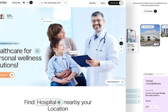 design medical healthcare website home care website dental clinic website