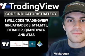 code custom indicator or strategy for tradingview ninjatrader 8 mt4 mt5 ctrader