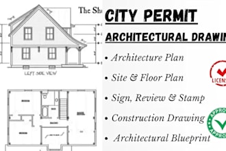 review, sign, and stamp architectural construction drawings for city permits