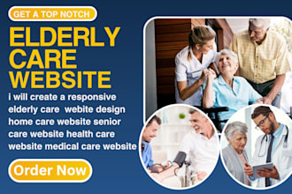 create a responsive elderly care website home care website senior care website