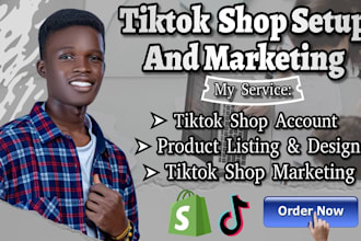 setup tiktok shop product listing  and marketing