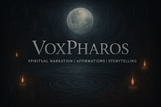 be your voice for meditation storytelling or narration