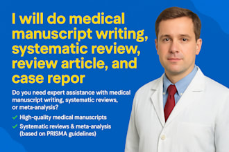 do medical manuscript writing, systematic review review article, and case report