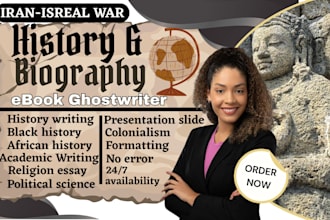 write history academic writing, colonialism articles, biography ebook, editing