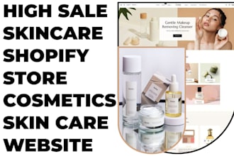 design skincare shopify store cosmetics store skincare store skin care website