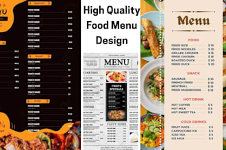 create a custom cocktail, drink, or bar menu with qr code