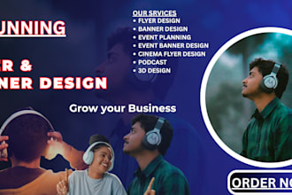 design soundcloud or spotify banner art for your artist profile