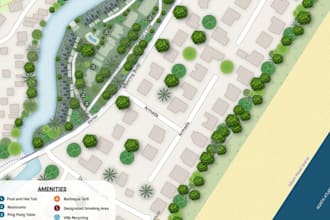 create professional custom vector maps, area map, event map for any location