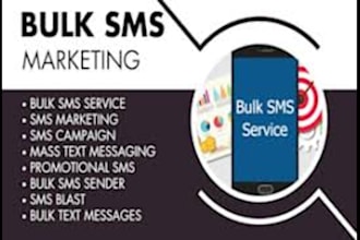 send out sms marketing bulk sms email blast text message to your target country
